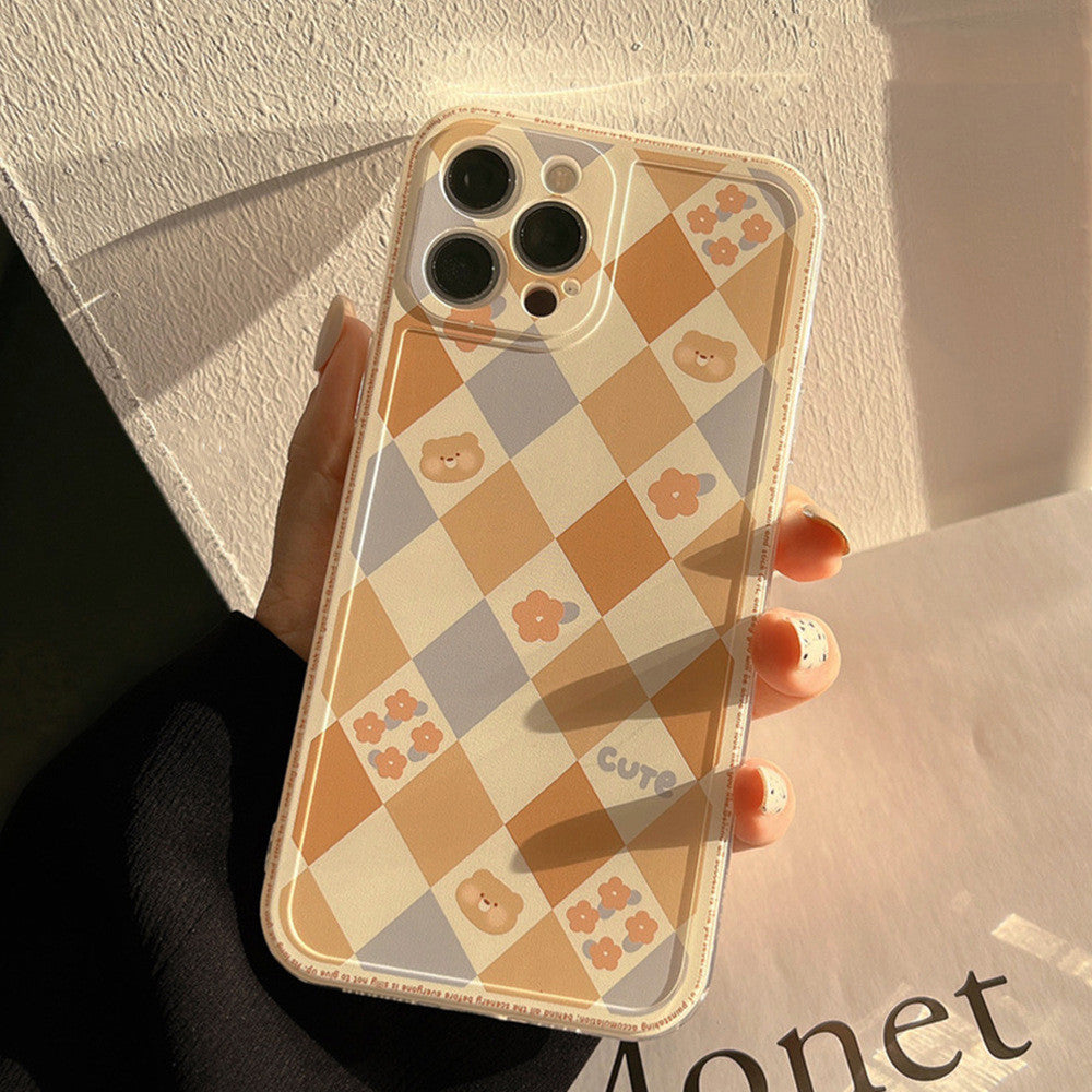 Luxury Laser Soft Phone Case INS Fashion Geometric Rhombus Grid Cover Luxury Laser Soft Phone Case INS Fashion Geometric Rhombus Grid Cover